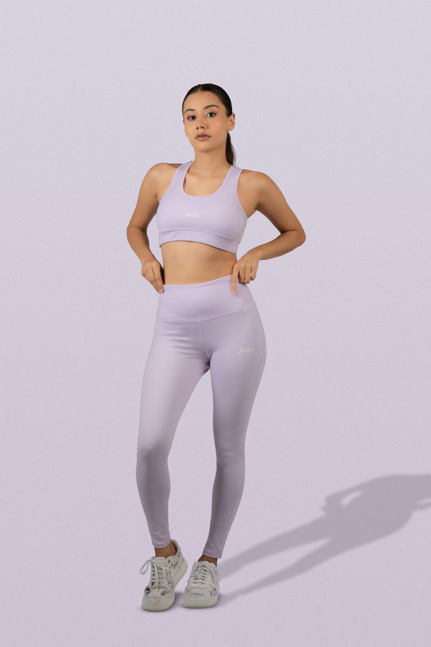 Lavender Bloom Sports Leggings