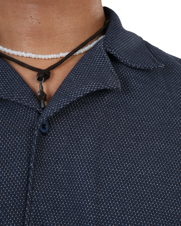 Bolt Gear Oversized Shirt – Navy Textured Edition