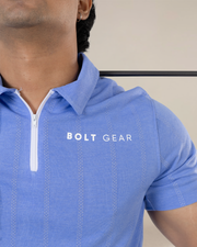 Bolt Gear Men’s Polo Zip T-Shirt