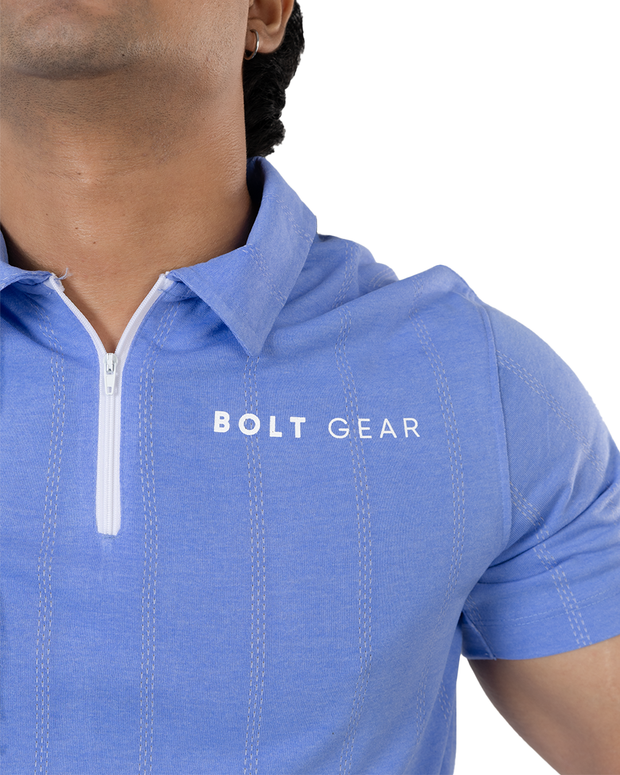 Bolt Gear Men’s Polo Zip T-Shirt