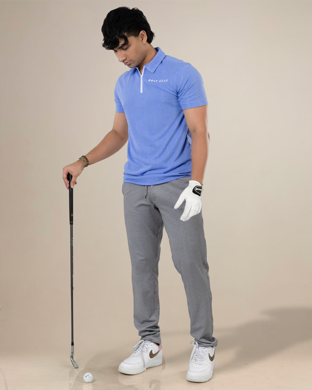 Bolt Gear Men’s Polo Zip T-Shirt