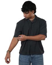 Bolt Gear Oversized Shirt – Grey Marl Ribbed Edition