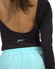 Bolt Gear Long Sleeve Backless Crop Top