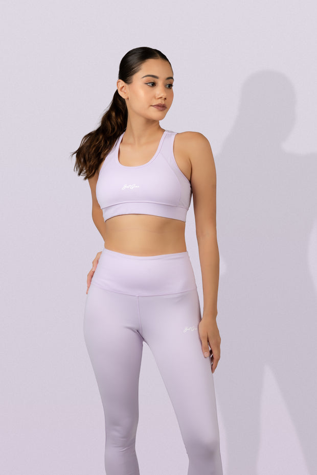 Lavender Bloom Sports Bra