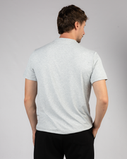Bolt Gear Grey Button Neck Crew T-Shirt