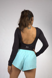Bolt Gear Long Sleeve Backless Crop Top