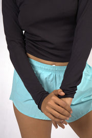 Bolt Gear Long Sleeve Backless Crop Top