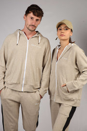 Bolt Gear Beige Zip Hoodie
