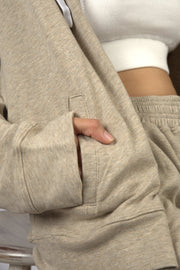 Bolt Gear Beige Zip Hoodie