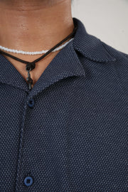 Bolt Gear Oversized Shirt – Navy Textured Edition