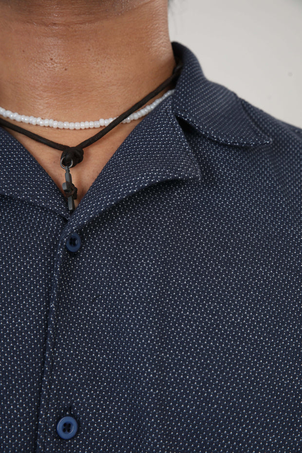 Bolt Gear Oversized Shirt – Navy Textured Edition