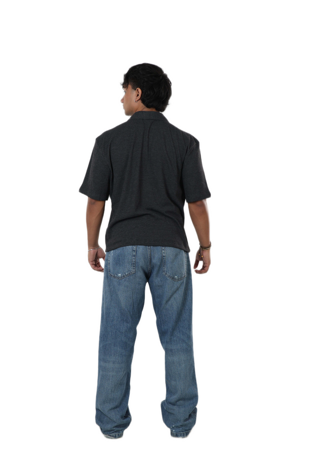 Bolt Gear Oversized Shirt – Grey Marl Ribbed Edition