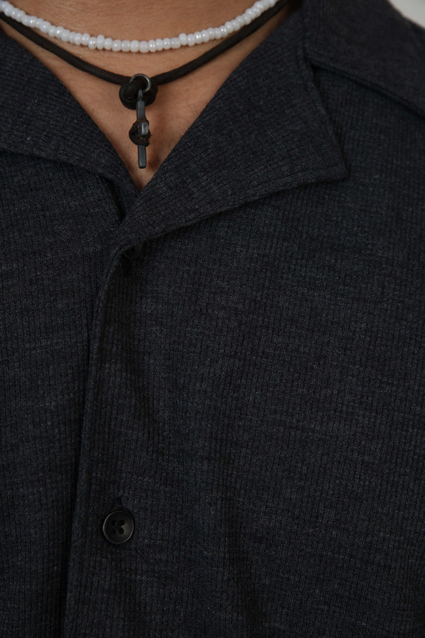 Bolt Gear Oversized Shirt – Grey Marl Ribbed Edition